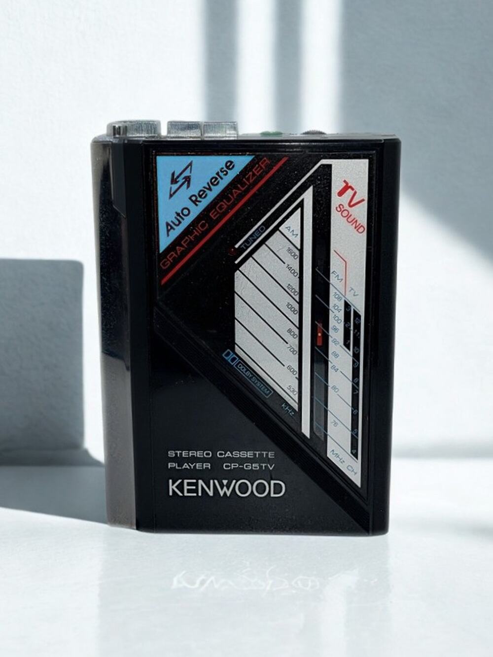 Kenwood CP-G5TV Portable Cassette Player TV Sound AM/FM Auto Reverse Japan